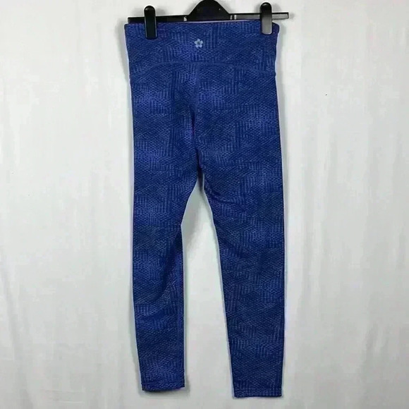 Tuff Athletics Women’s Leggings Blue Stretch Waistband Zip Pocket Pre-owned S - Picture 6 of 12